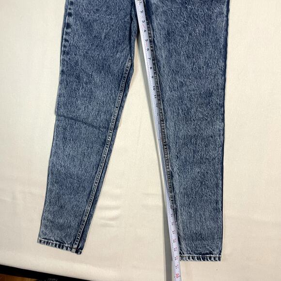 American Apparel Women's The High-Waist Jean Blue Denim Straight Leg - Size 26 - Picture 6 of 10